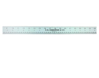 C.S. Osborne Aluminum Straight Edge Ruler