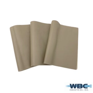 Pelle di mucca taupe pebble grain- confezione da 3 pezzi da 9X6"