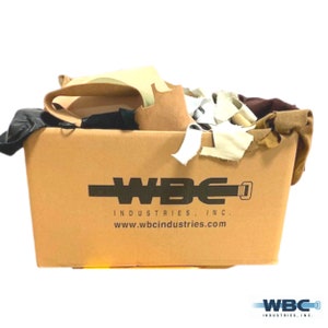 WBC Brand High Quality Miscellaneous Usable Leather Scraps by the Pound