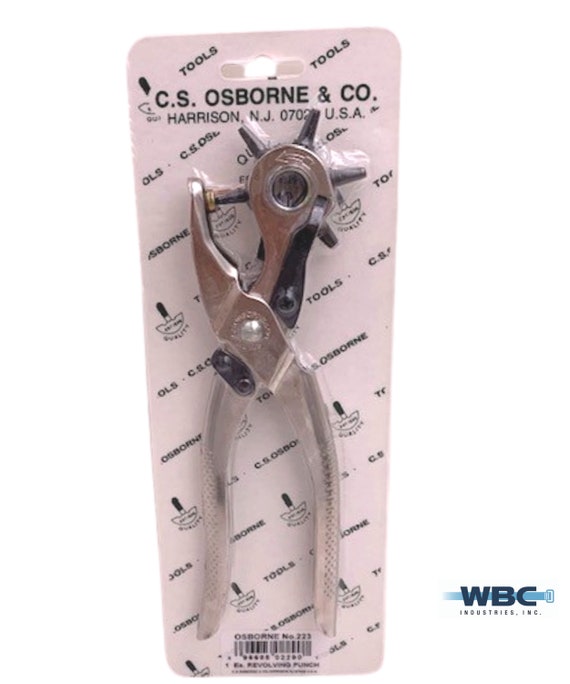 C S Osborne Nickel Plated Revolving Punch 223 Etsy