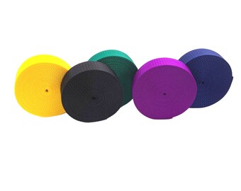 1" Medium Weight Nylon Webbing – Durable Strap Material for Bags, Pet Collars, Leashes & Crafts