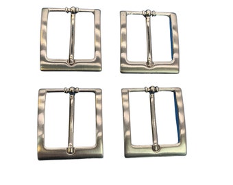 1.25" Nickel Plated Belt Buckle- Sold in 4 Packs