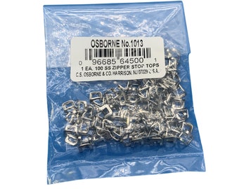 Stainless Steel Zipper Stop #1013 - Sold in bags of 100 pieces
