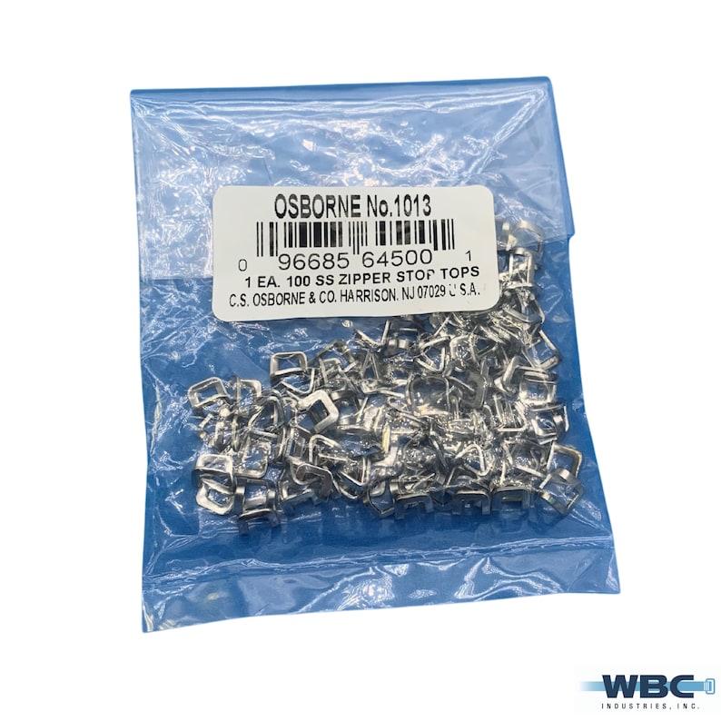 Stainless Steel Zipper Stop 1013 Sold in Bags of 100 Pieces Etsy