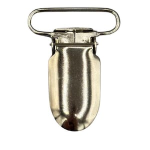 1" Fingernail Suspender Clip with Plastic Insert | Nickel Plated | 4/pk.