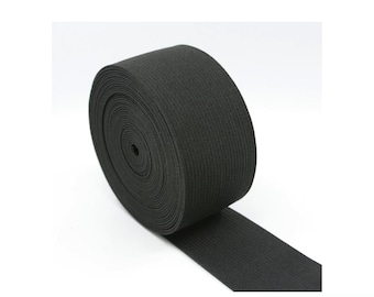 Heavy Woven Elastic Style #970-Black- Sold in 5 yard increments