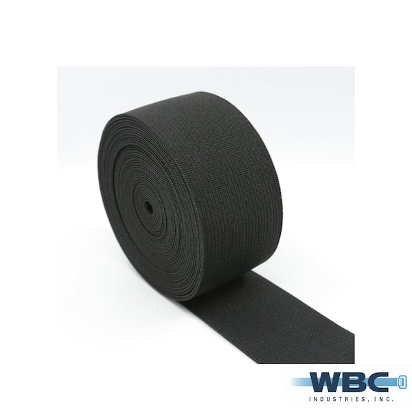 Heavy Woven Elastic Style #970-Black- Sold in 5 yard increments