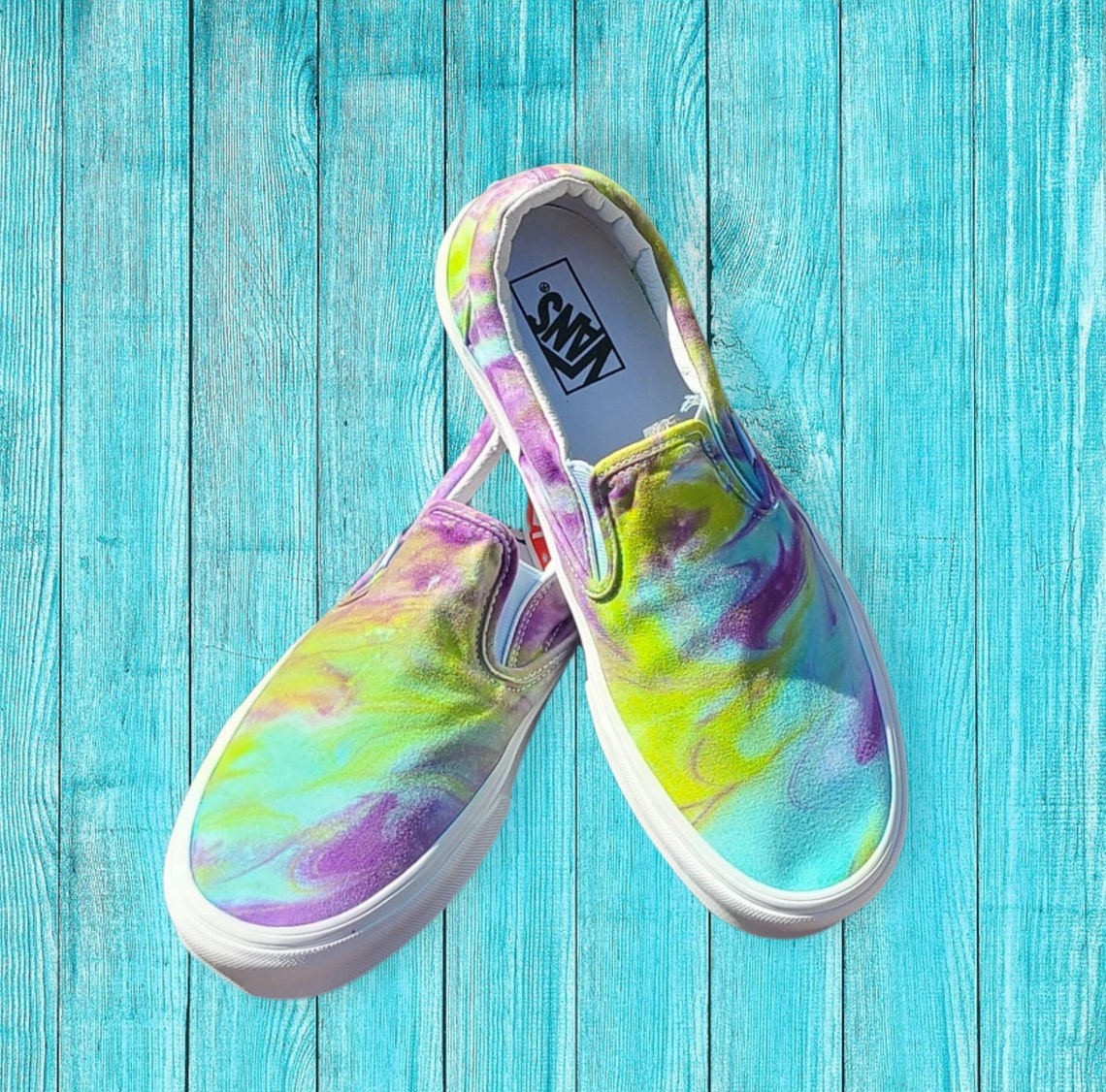 Custom Tie Dye Vans MEN'S SIZE 9 Etsy