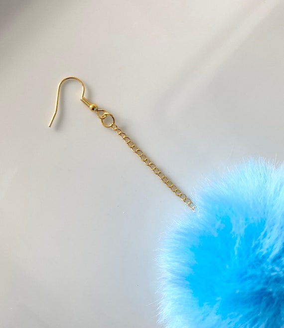Buy Blueberry Multicoloured Thread Tassel & Pom Pom Earrings Online