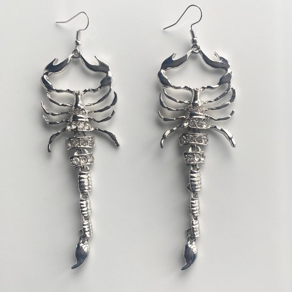 Morgana - Large Statement Scorpion Earrings - Gifts For Her - Gothic Earrings