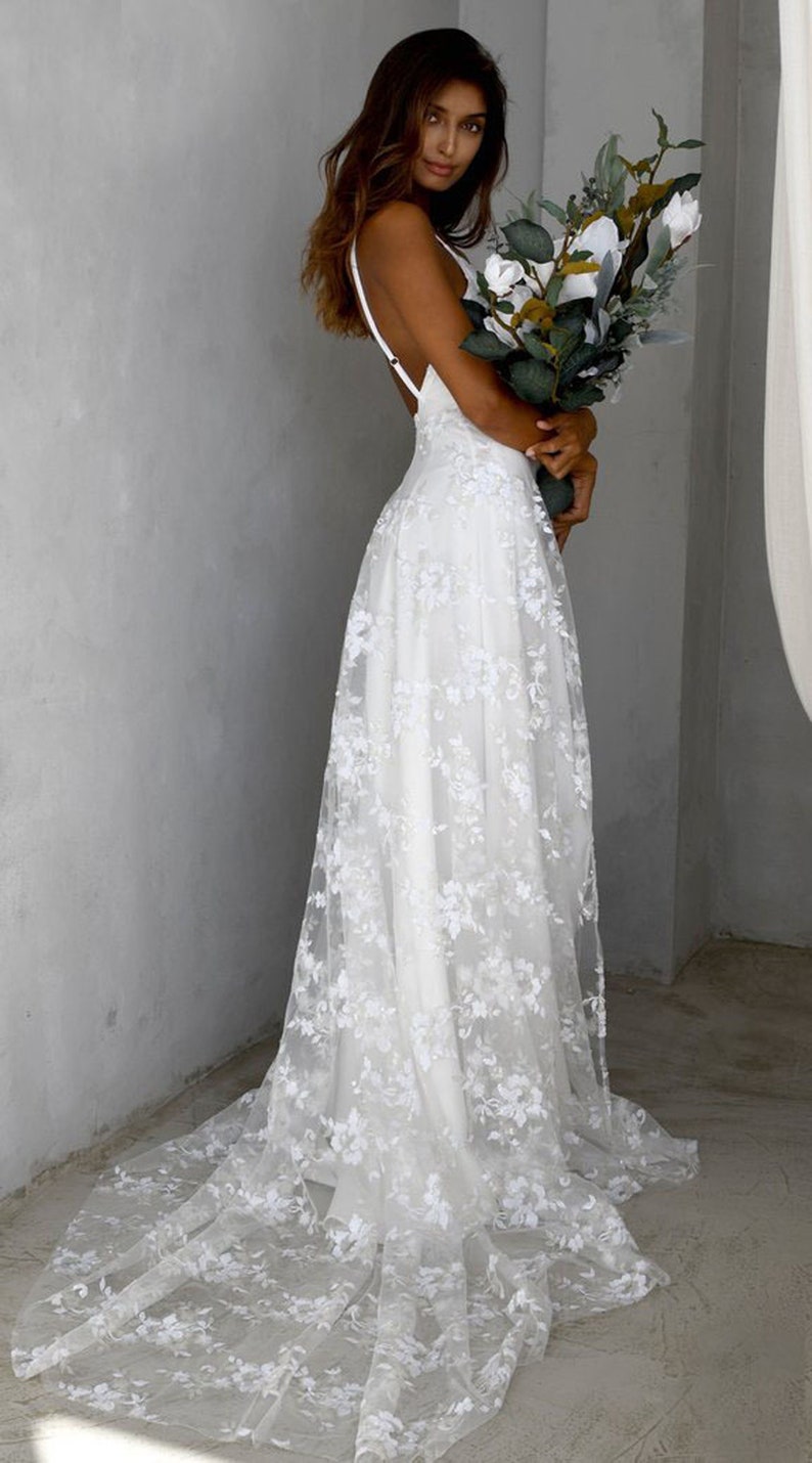 Bohemian Wedding Dresses Wedding Dress Bridal Gown Boho - Etsy