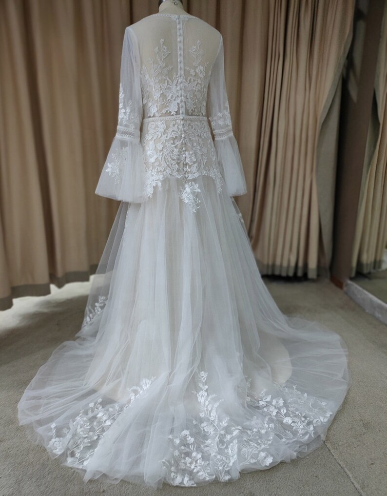 Bohemian Wedding Dresses, Wedding Dress, Bridal Gown, Boho Wedding Dress, Custom Wedding Dress, Wedding, Dress, Beach Wedding Dress image 5