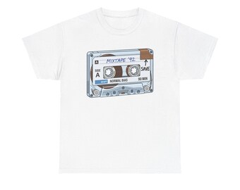 Mixtape Cassette Tee | Save the Mixtapes Retro 90s Tape Shirt