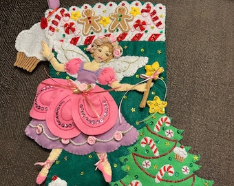 Sugar Plum Fairy Christmas Stocking