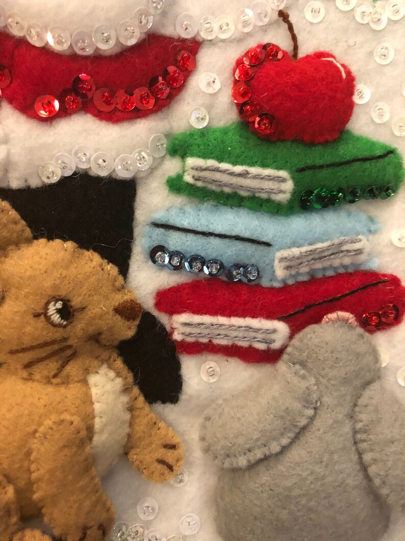 Teacher Santa Christmas Stocking