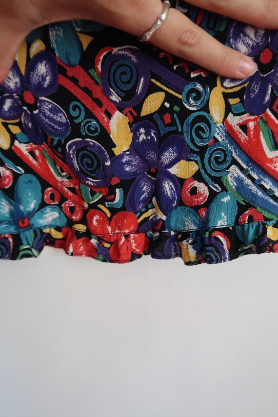 Vintage 90s Floral Midi Skirt | 90s Nostalgic Pri… - image 8