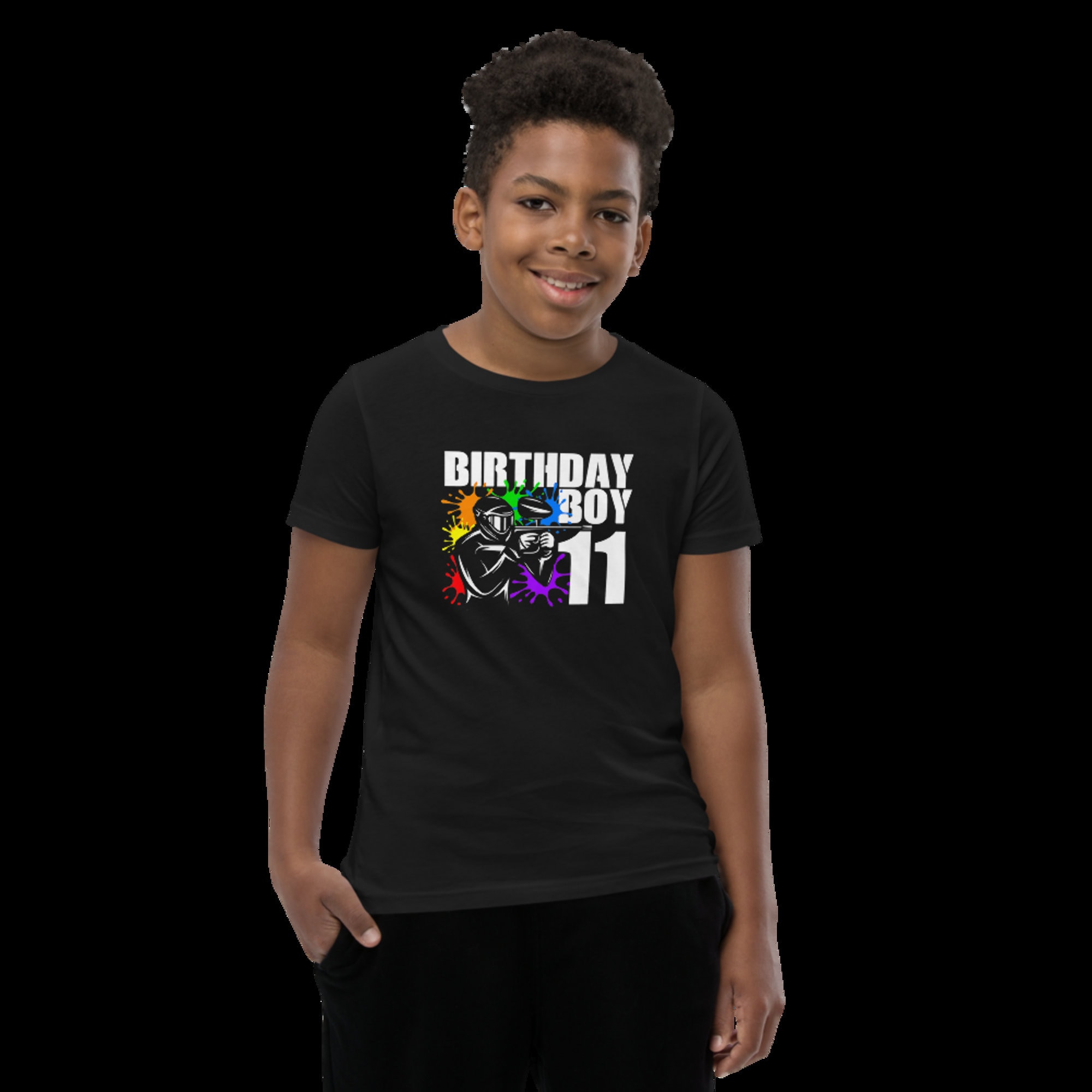 Custom Age Paintball Birthday Kids TShirt Paintball Birthday Etsy