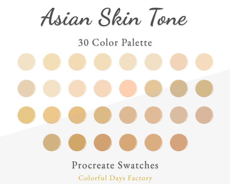asian-skin-tone-color-swatches-procreate-color-palette-etsy-uk