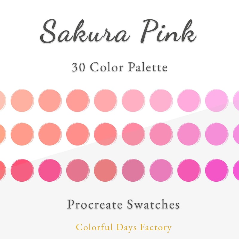 Sakura Color Palette - Etsy