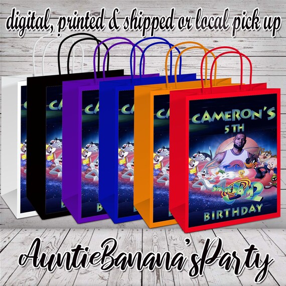 Space Jam Gift Bags Treat Bags Party Favors Party Etsy