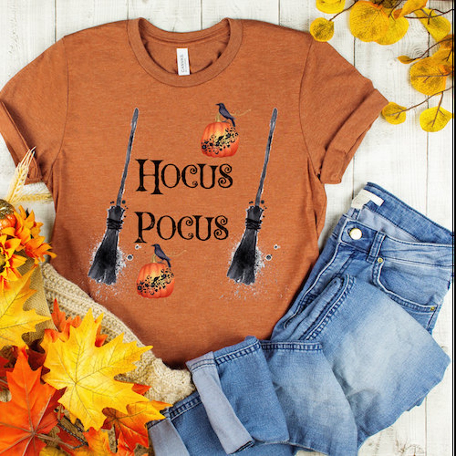 Hocus Pocus Halloween Tshirt Fall T Shirt Women's Etsy