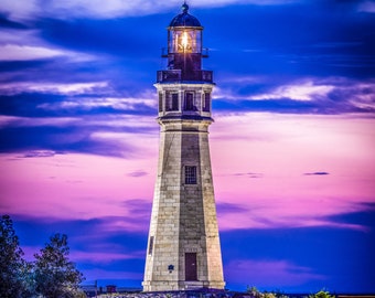 Photo Buffalo Lighthouse Sunset Sky