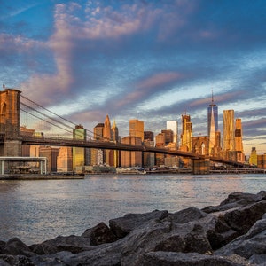 Photo Print Brooklyn Bridge New York City Sunrise