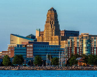 Photo Buffalo Waterfront City Hall and Skyline