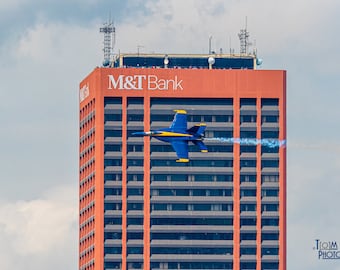Photo Blue Angels pass M&T Bank in Buffalo