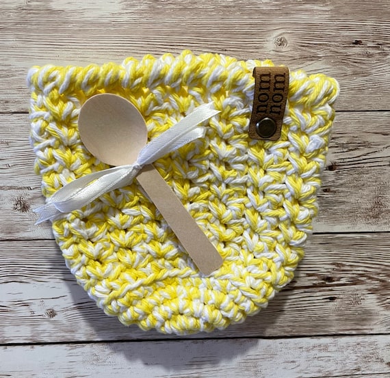 Cotton Ice Cream Pint Cozy: Reusable 500ml Tub Holder with Spoon
