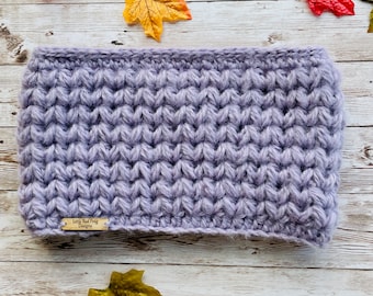 Chunky Knit Cowl Scarf: Vegan Acrylic, Easy-Use Winter Neck Warmer