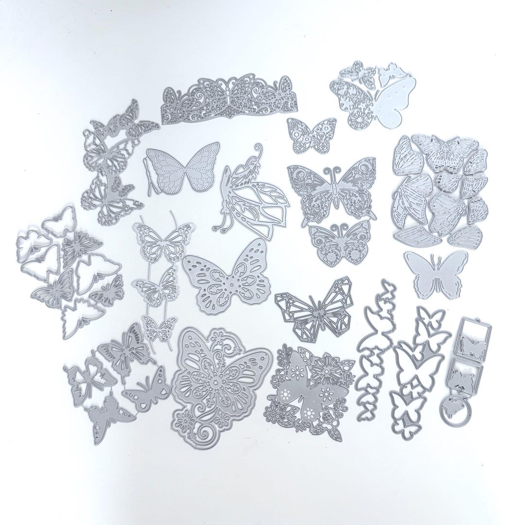 Butterfly SET Metal Cutting Dies Scrapbooking Mold Stencil Die Cuts ...