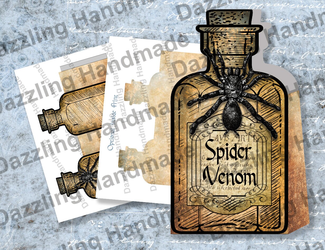 Printable Halloween Apothecary Bottle Trick or Treat Gift Bag - Etsy