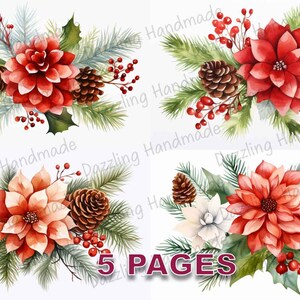 Czas Bożego Narodzenia Wiktoriańska pocztówka Junk Journal Wydrukuj Ephemera Akwarela Clipart PNG Licencja komercyjna Natychmiastowe pobieranie Scrapbook D383