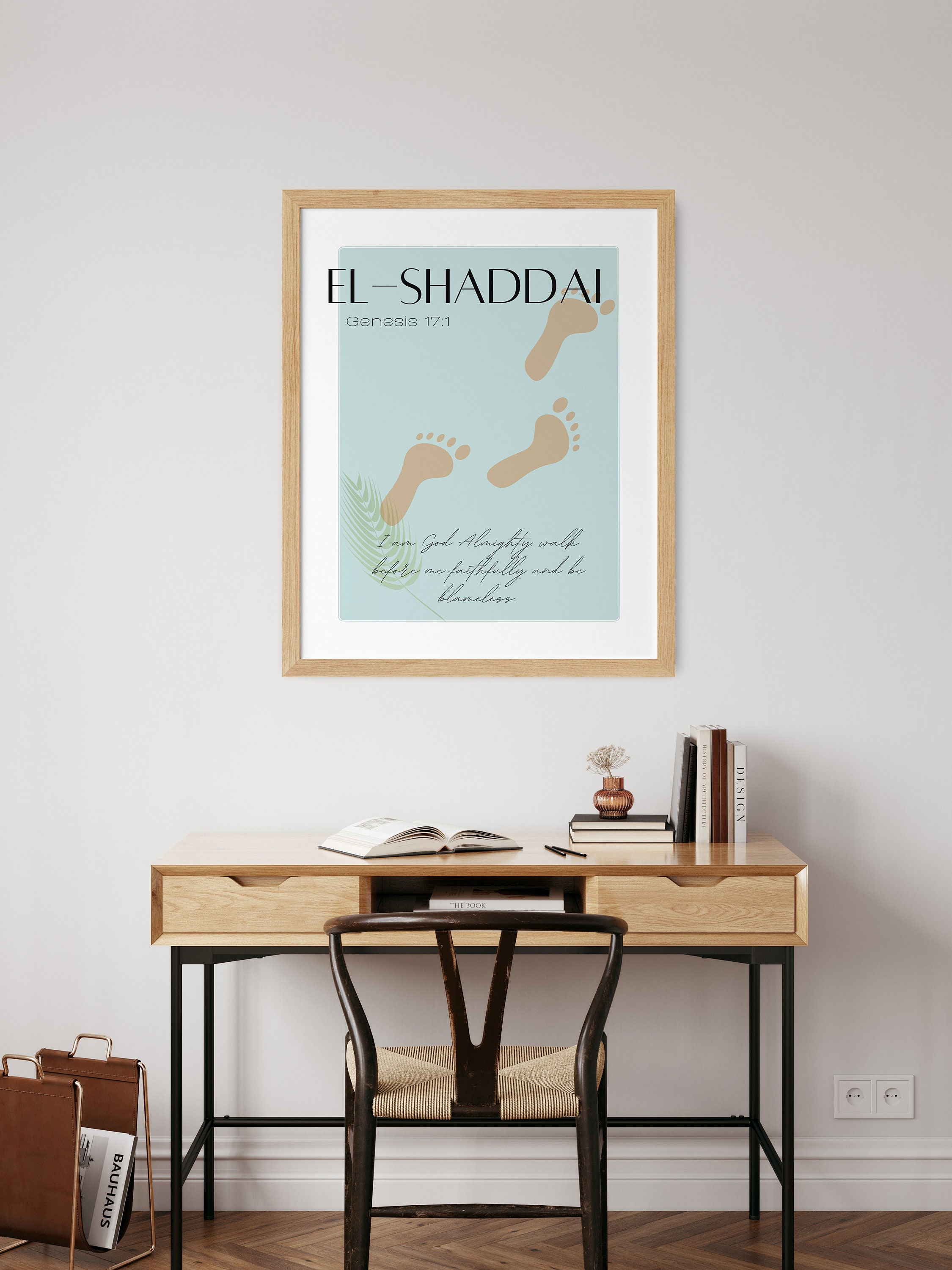 Names of God Set of 6 Printable Wall Art - Christian Wall Art - Yahweh ...