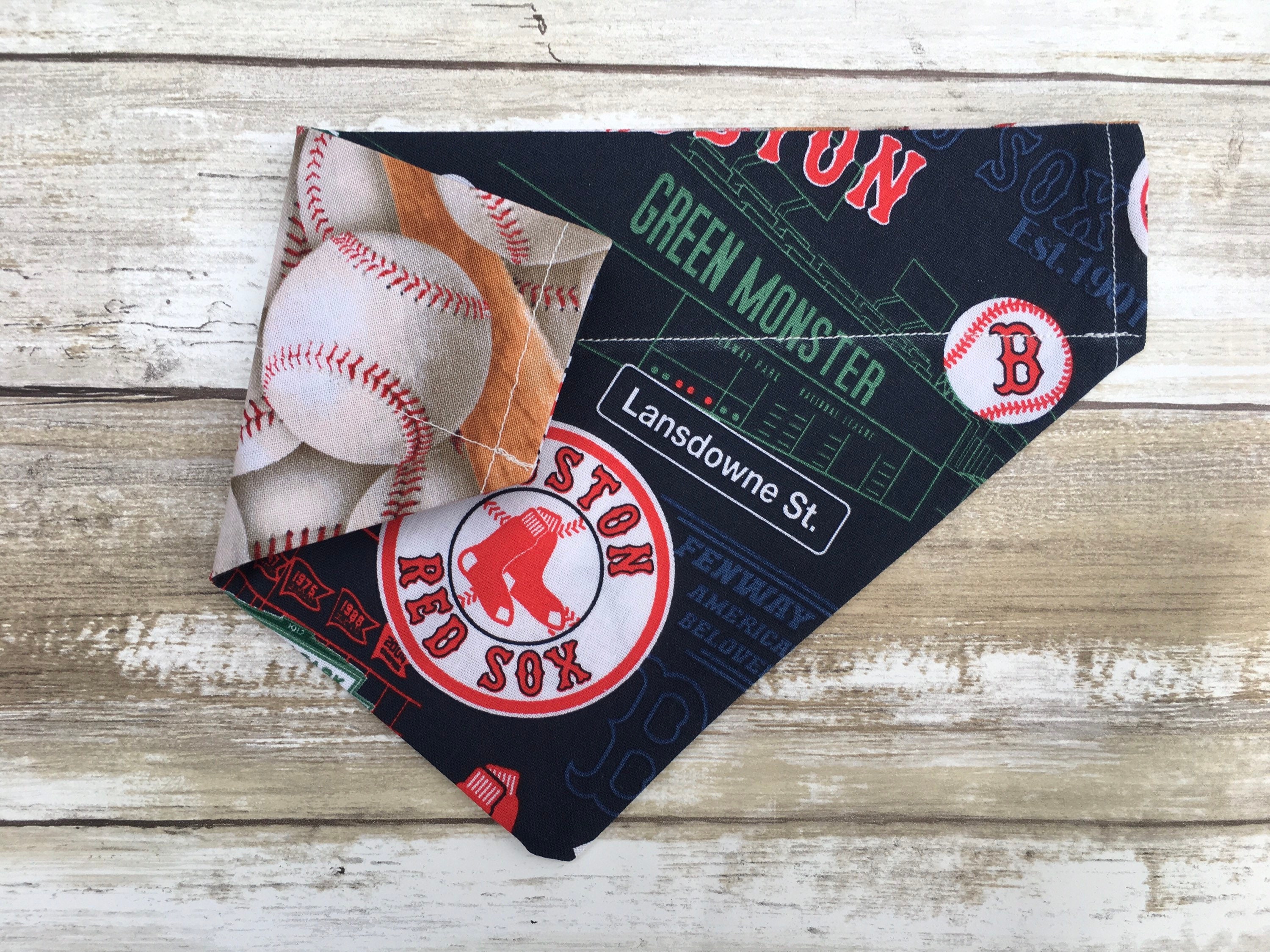 Boston Red Sox Dog Cat Bandana /pet Accessories/gift for Dogs Etsy