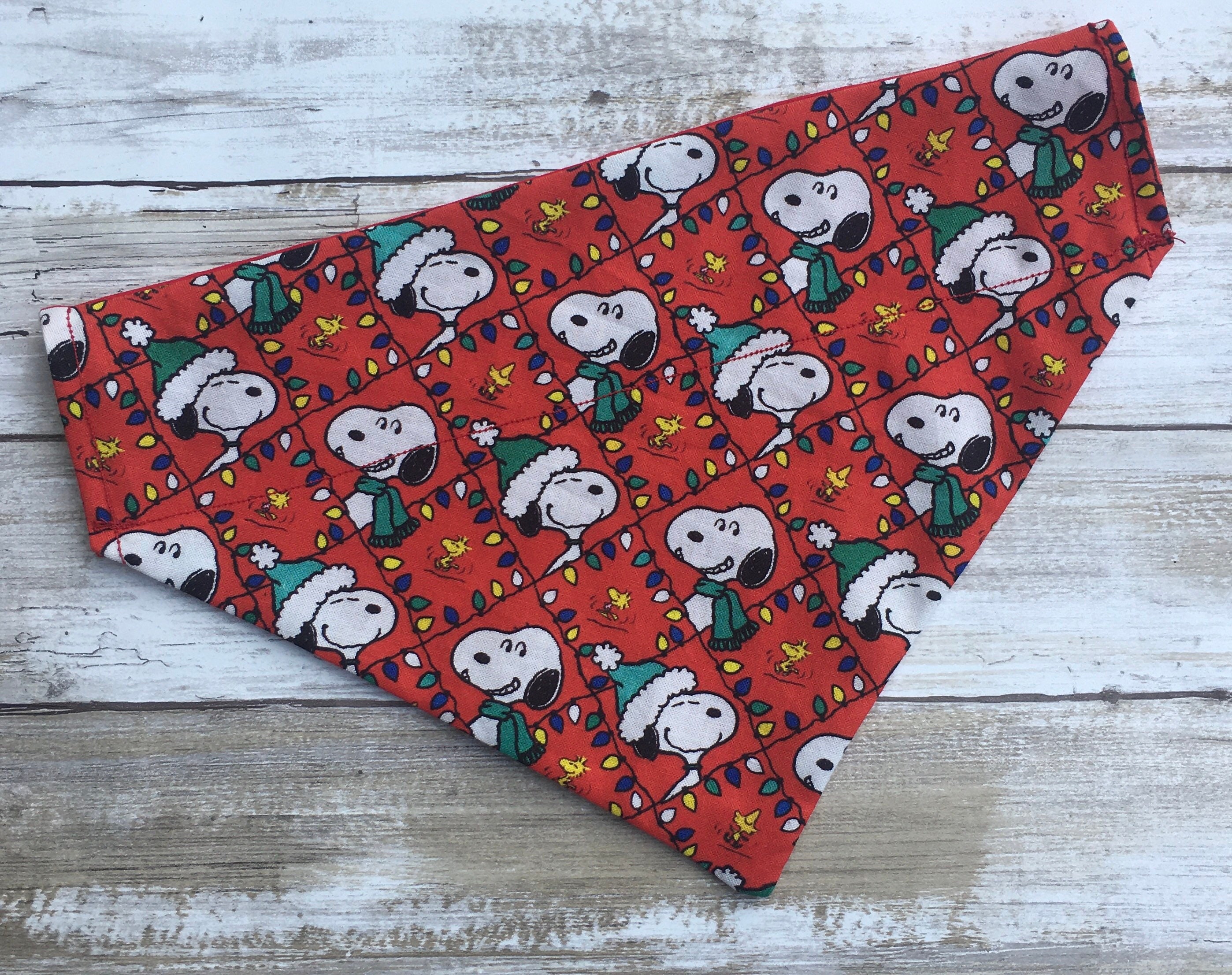 Christmas Peanuts/Snoopy dog bandana/Snoopy/pet bandana/ dog Etsy