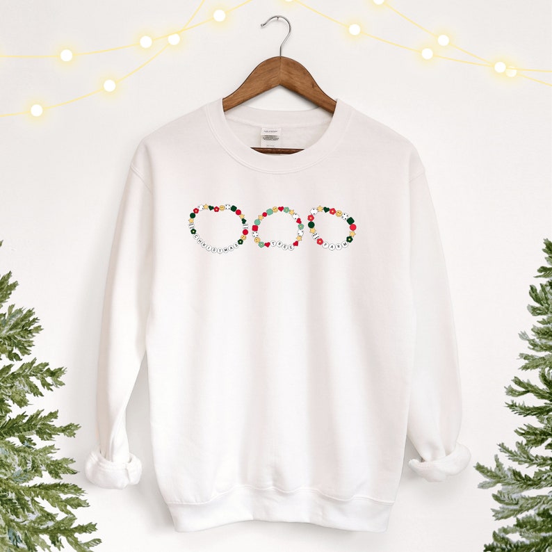 Christmas Tree Farm Friendship Bracelet Sweatshirt, Friendship