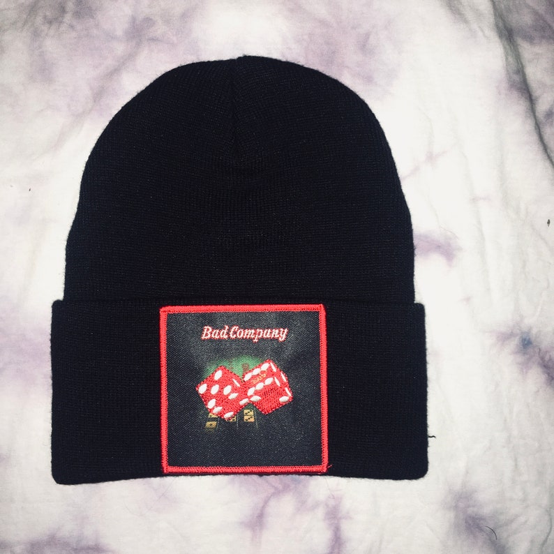 Bad Company Straight Shooter Black Beanie One Size Fits All Unisex