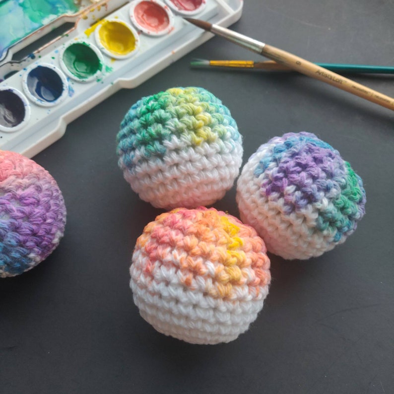 Set of 3 Crocheted Ornaments