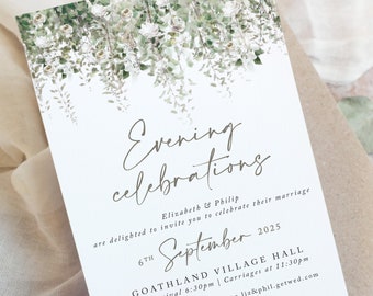 Evening Reception Invites, Wedding Evening Invitations 'Whimsical Windsor' Collection