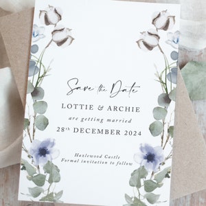 Winter Hochzeit Save the Date Karten, Hochzeit Save the Dates, Rustikale Save the Date Karten, Kollektion 'Modern Winter'
