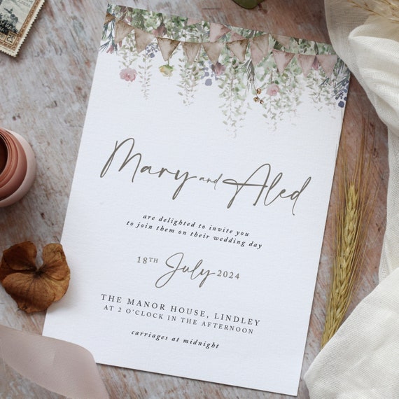 Rustic invitation deals