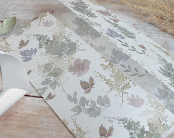 Vellum Jacket for 5x7 invitations, Invitation vellum wrap, envelope liner, DIY wedding invitation supplies 'Autumn Floral' collection