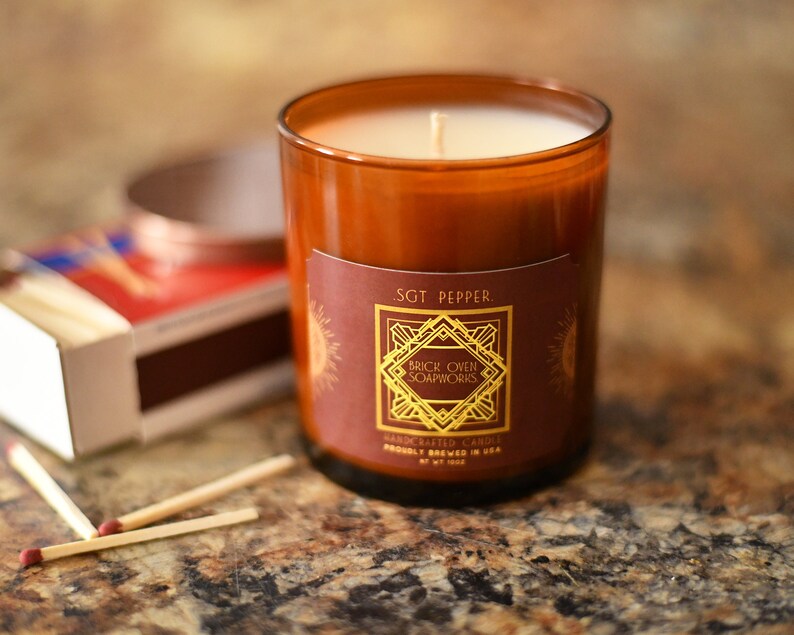 Sgt Pepper Scented Man Candle Candle for Men Masculine Etsy