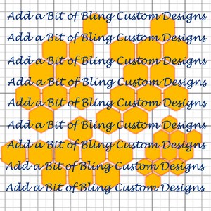 Honeycomb SVG for matching tumbler and keychain set