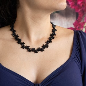 Beaded flower necklace