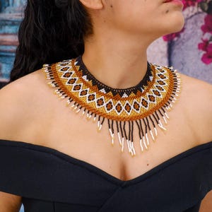 Geometric Huichol Necklace B