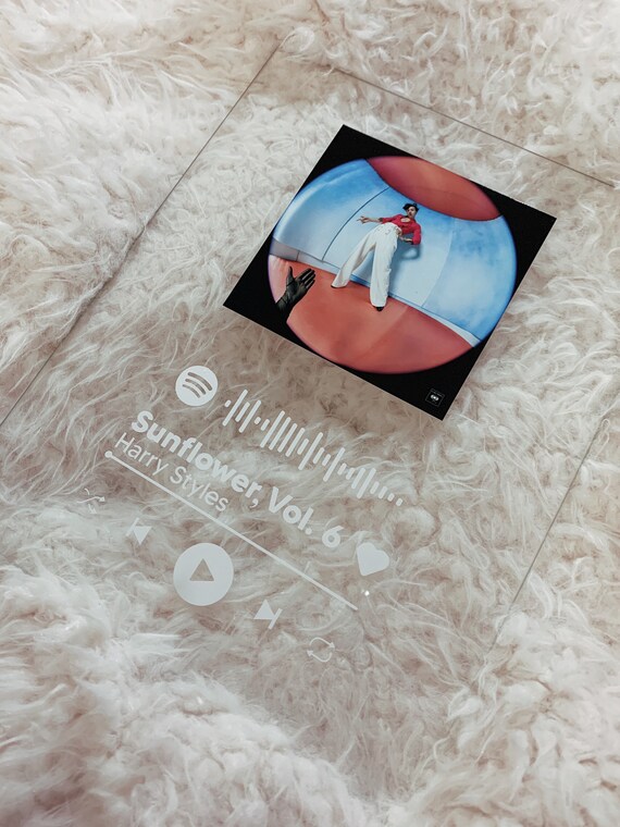 Spotify Custom Glass Art Etsy