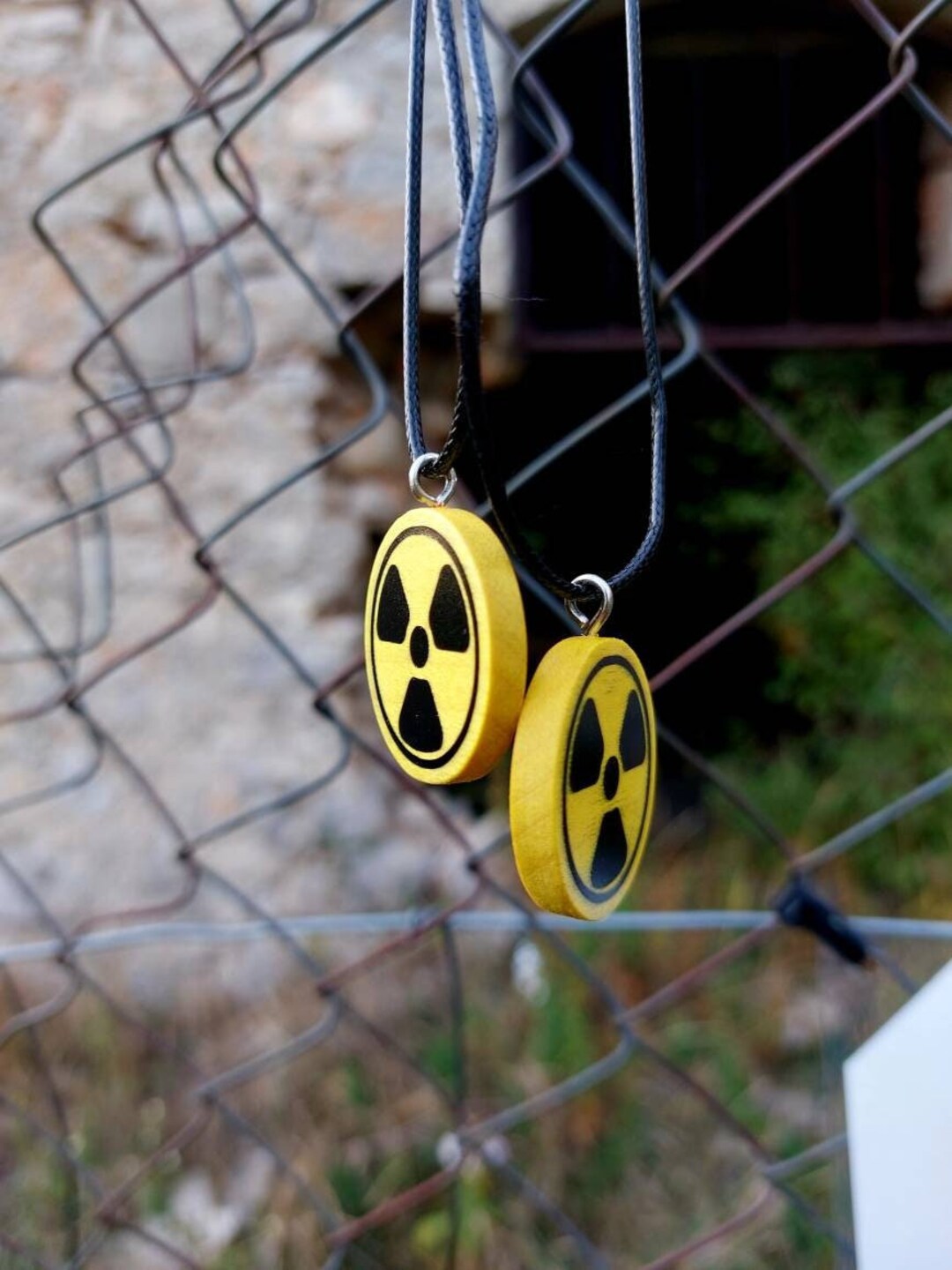 Exclusion Zone Neclace, Radioactive Sign Pendant, Post Apocalypse ...